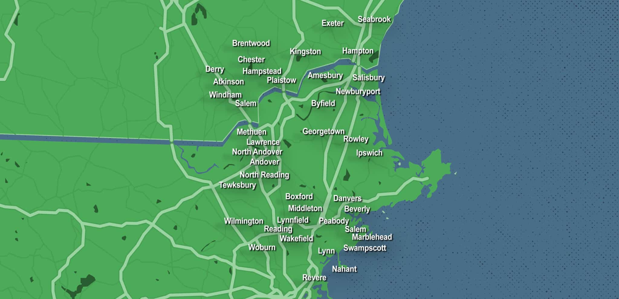 Service map for JC Fence